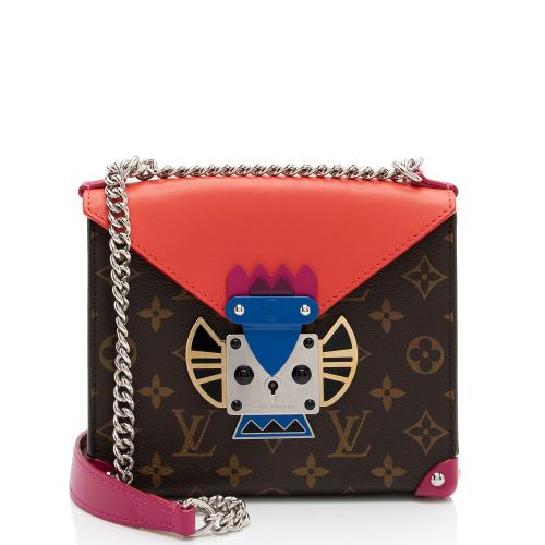 Louis Vuitton Monogram Canvas Totem Mask PM Pochette Bag