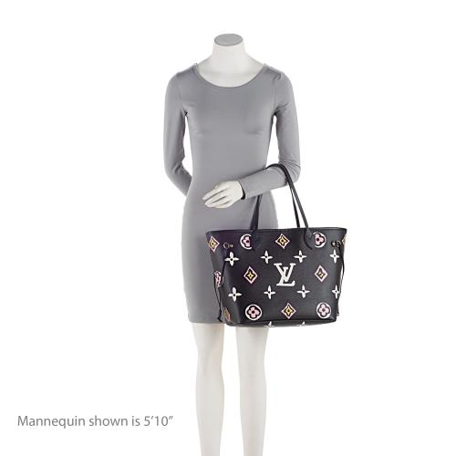 Louis Vuitton Limited Edition Giant Monogram Canvas Wild At Heart Neverfull MM Tote