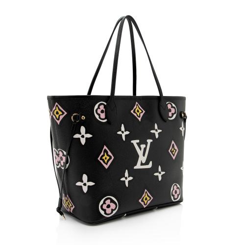 Louis Vuitton Limited Edition Giant Monogram Canvas Wild At Heart Neverfull MM Tote