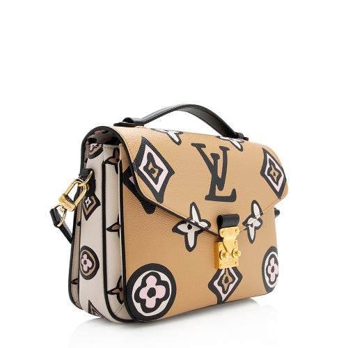 Louis Vuitton Limited Edition Giant Monogram Canvas Wild At Heart Pochette Metis Shoulder Bag