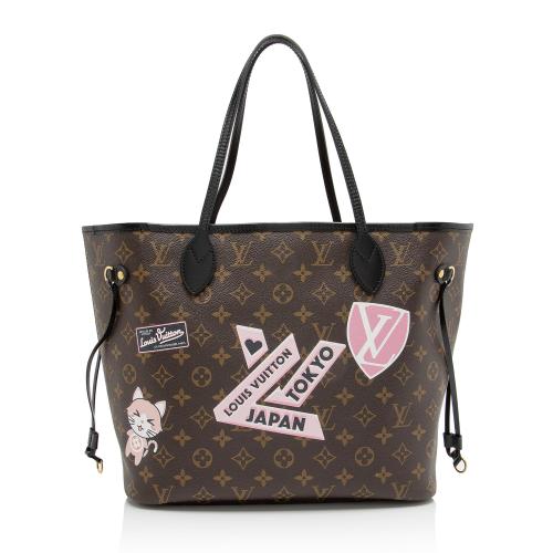 Louis Vuitton Monogram Canvas World Tour Neverfull MM Tote