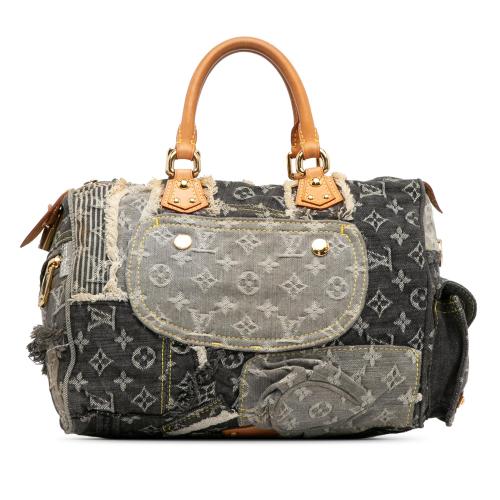 Louis Vuitton Monogram Denim Patchwork Speedy 30