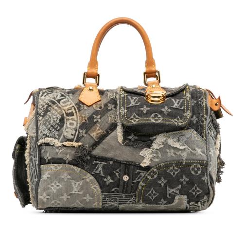 Louis Vuitton Monogram Denim Patchwork Speedy 30