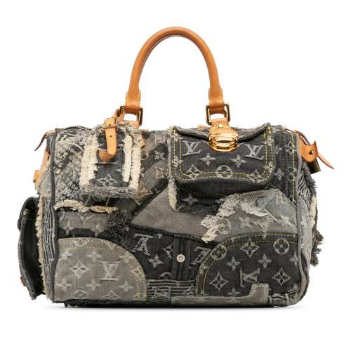 Louis Vuitton Monogram Denim Patchwork Speedy 30