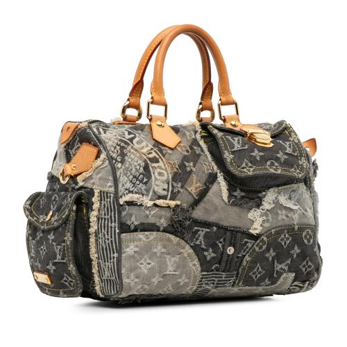 Louis Vuitton Monogram Denim Patchwork Speedy 30