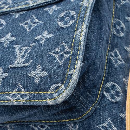 Louis Vuitton Monogram Denim Sac Plat Tote