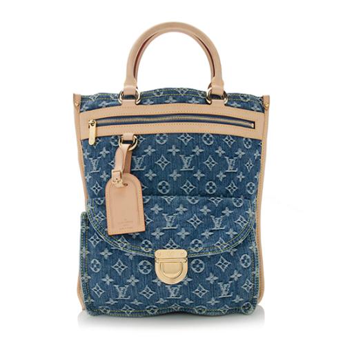 Louis Vuitton Monogram Denim Sac Plat Tote