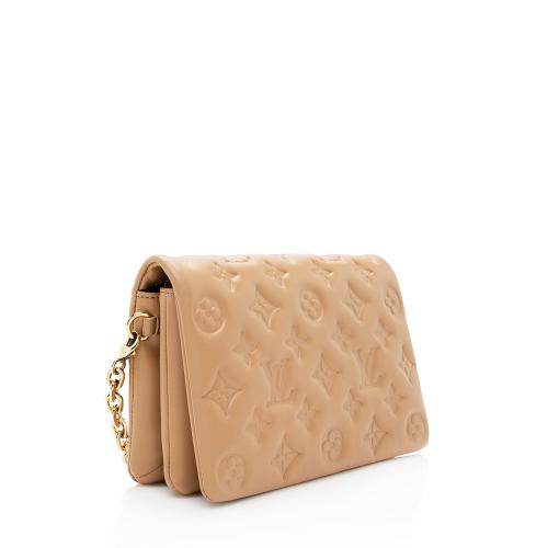 Louis Vuitton Monogram Embossed Lambskin Coussin Pochette