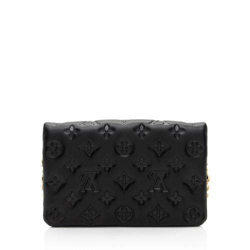 Louis Vuitton Monogram Embossed Lambskin Coussin Pochette