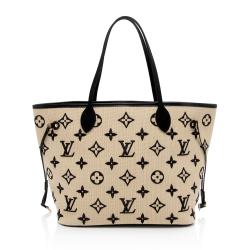 Louis Vuitton Monogram Embroidered Cotton Neverfull MM Tote