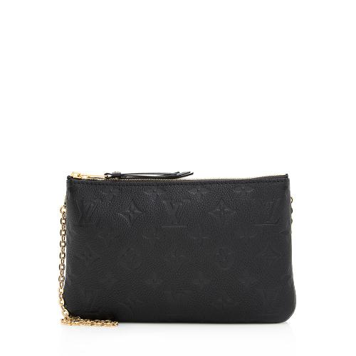 Louis Vuitton Monogram Empreinte Double Zip Pochette