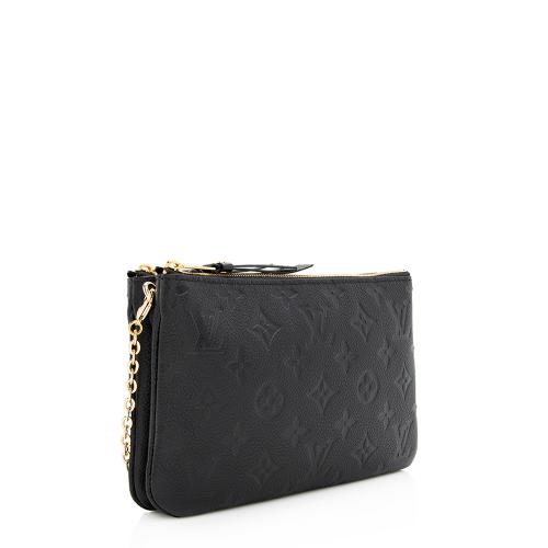 Louis Vuitton Monogram Empreinte Double Zip Pochette