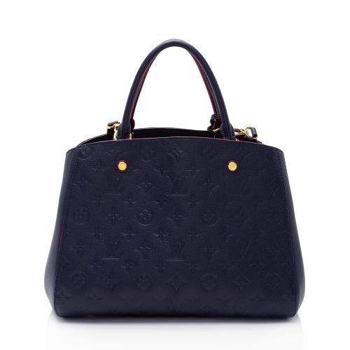 Louis Vuitton Monogram Empreinte Montaigne MM Satchel