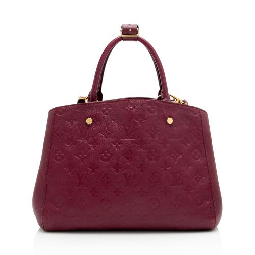 Louis Vuitton Monogram Empreinte Montaigne MM Satchel