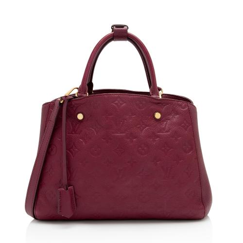 Louis Vuitton Monogram Empreinte Montaigne MM Satchel