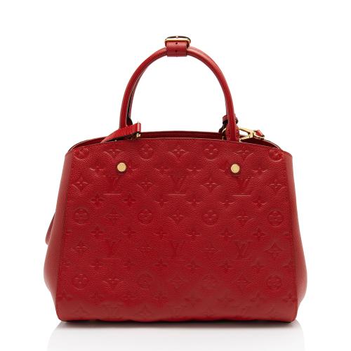 Louis Vuitton Monogram Empreinte Montaigne MM Satchel