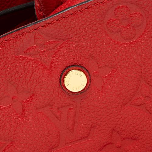 Louis Vuitton Monogram Empreinte Montaigne MM Satchel