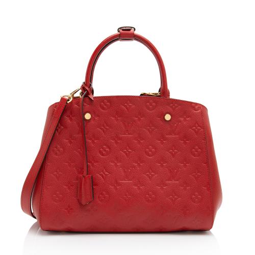 Louis Vuitton Monogram Empreinte Montaigne MM Satchel