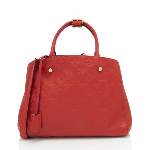 Louis Vuitton Monogram Empreinte Montaigne MM Satchel