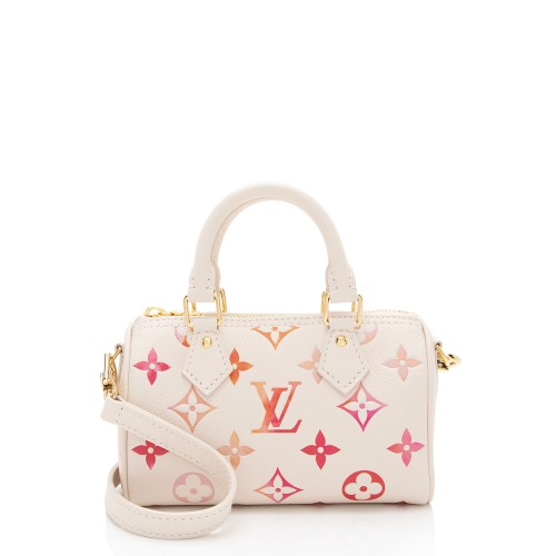 Louis Vuitton Monogram Empreinte Sunrise Nano Speedy Satchel