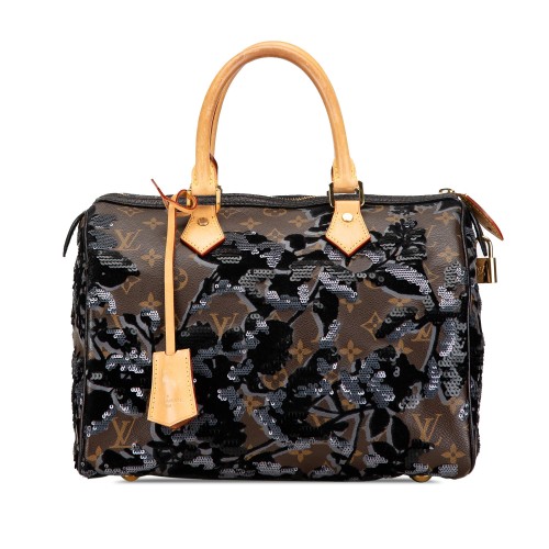 Louis Vuitton Monogram Fleur De Jais Sequins Speedy 30