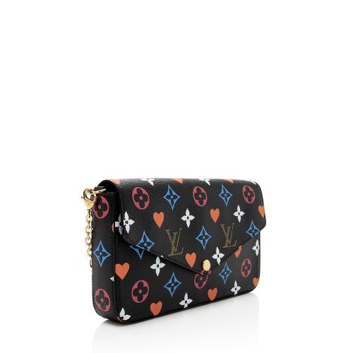 Louis Vuitton Limited Edition Monogram Canvas Game On Felicie Pochette