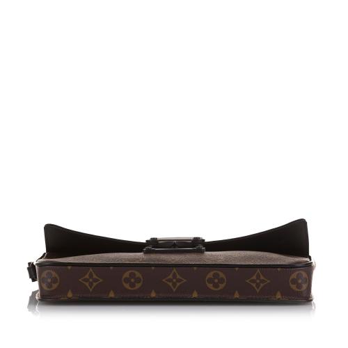 Louis Vuitton Monogram Macassar S Lock A4 Pouch