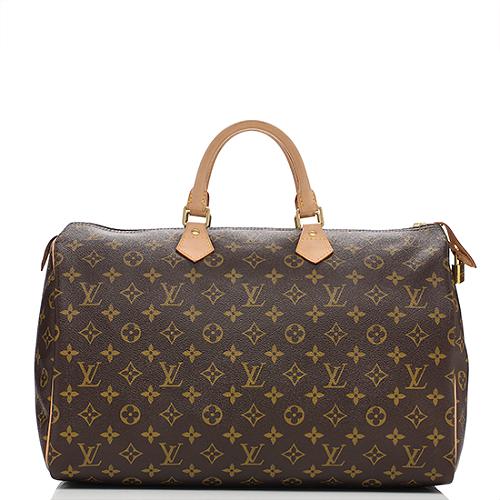 Louis Vuitton Monogram Canvas Speedy 40 Satchel