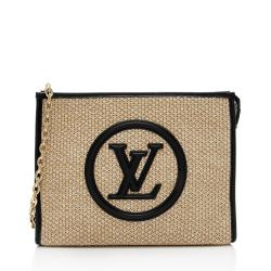 Louis Vuitton Raffia Calfskin LV Toiletry 26 Pouch on Chain