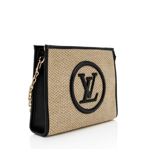 Louis Vuitton Raffia Calfskin LV Toiletry 26 Pouch on Chain