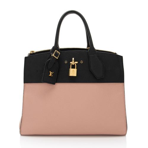 Louis Vuitton Taurillon CIty Steamer MM Tote