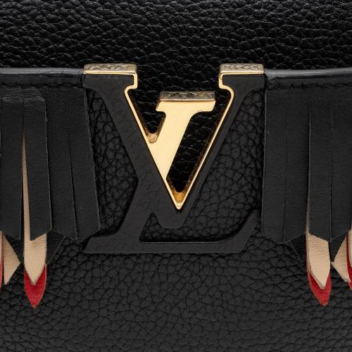 Louis Vuitton Taurillon Fringe Capucines BB Bag