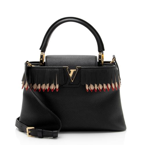 Louis Vuitton Taurillon Fringe Capucines BB Bag