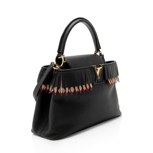 Louis Vuitton Taurillon Fringe Capucines BB Bag