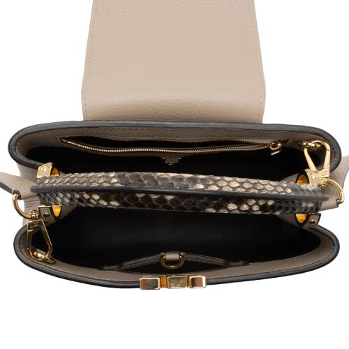 Louis Vuitton Taurillon Leather Python Capucines BB Bag