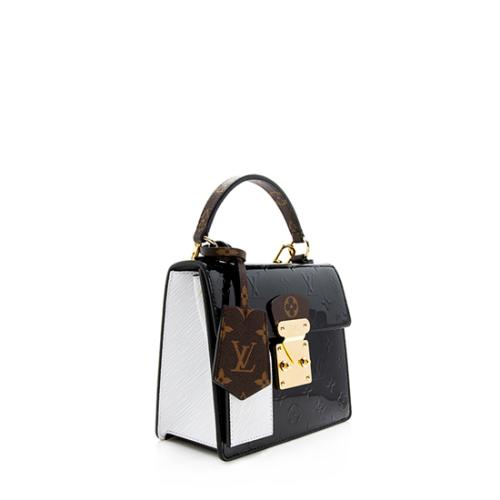 Louis Vuitton Monogram Vernis Spring Street Bitume Top Handle