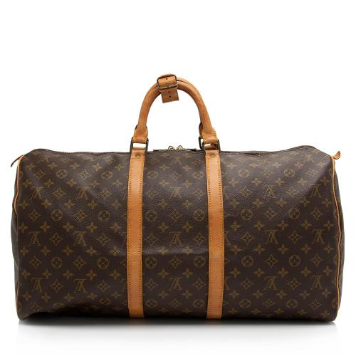 Louis Vuitton Vintage Monogram Canvas Keepall 55 Duffle