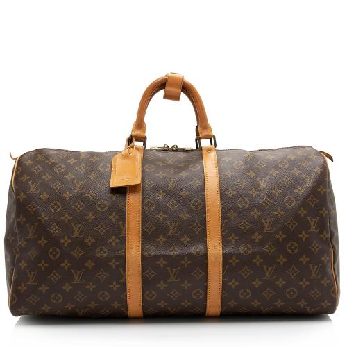 Louis Vuitton Vintage Monogram Canvas Keepall 55 Duffle