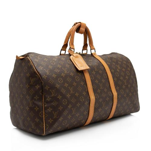 Louis Vuitton Vintage Monogram Canvas Keepall 55 Duffle