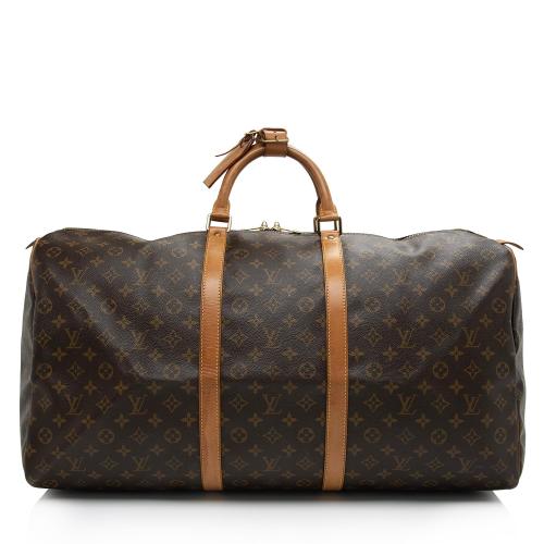 Louis Vuitton Vintage Monogram Canvas Keepall 60 Duffle