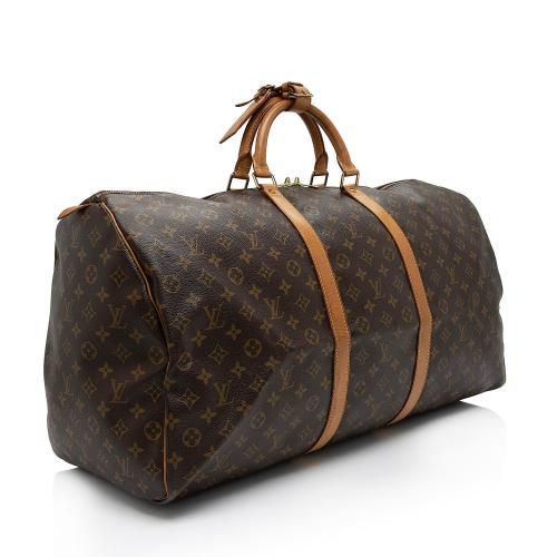 Louis Vuitton Vintage Monogram Canvas Keepall 60 Duffle