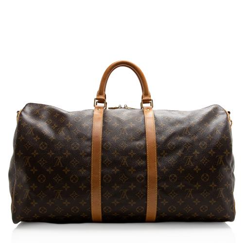 Louis Vuitton Vintage Monogram Canvas Keepall Bandouliere 55 Duffle