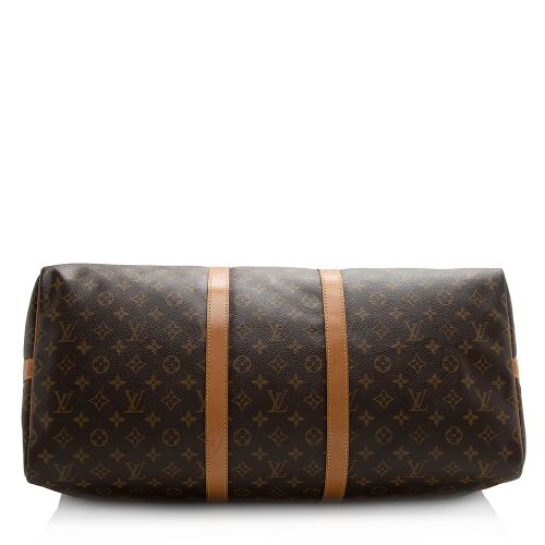 Louis Vuitton Vintage Monogram Canvas Keepall Bandouliere 55 Duffle