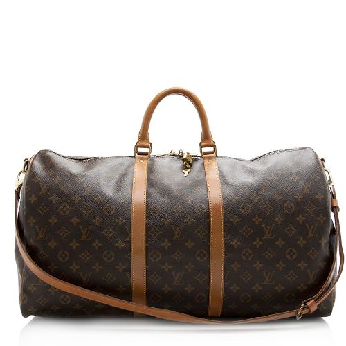 Louis Vuitton Vintage Monogram Canvas Keepall Bandouliere 55 Duffle