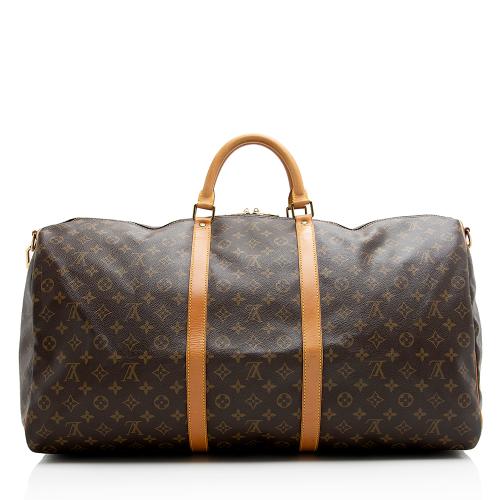 Louis Vuitton Vintage Monogram Canvas Keepall Bandouliere 60 Duffle