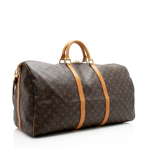 Louis Vuitton Vintage Monogram Canvas Keepall Bandouliere 60 Duffle