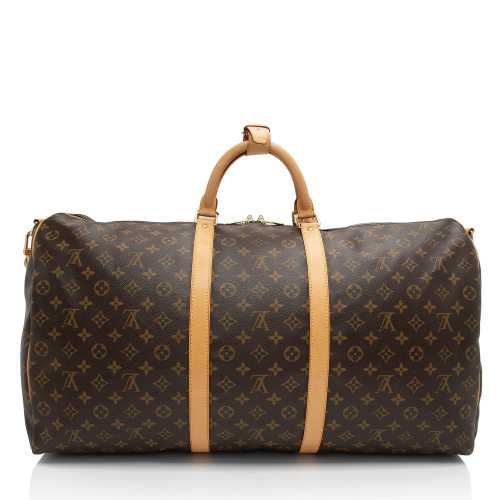 Louis Vuitton Vintage Monogram Canvas Keepall Bandouliere 60 Duffle