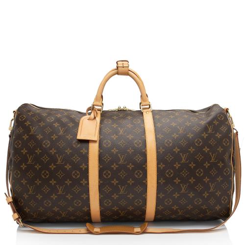 Louis Vuitton Vintage Monogram Canvas Keepall Bandouliere 60 Duffle