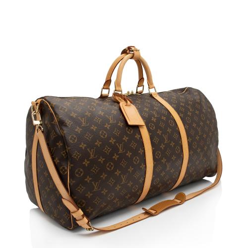 Louis Vuitton Vintage Monogram Canvas Keepall Bandouliere 60 Duffle