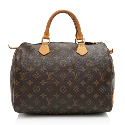 Louis Vuitton Vintage Monogram Canvas Speedy 30 Satchel